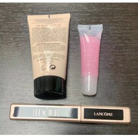 Lancôme 3pcs Set Lancôme Idôle Body Lotion 1.6oz + Full sized Mascara + Lipgloss Miracle