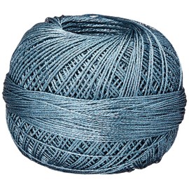 Liz Metallic Size 20 Thread 155 yrds 25 grams, Steel Blue