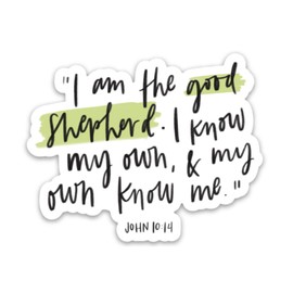 Swaygirls Christian stickers | Faith Bible verse quote decals | Good shepherd