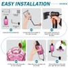Glass Garden Torches for Outside,Outdoor Citronella Torch with Wall Mounted