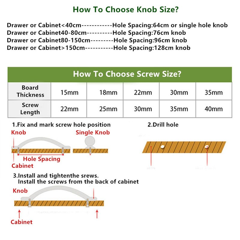 Ceramic Cabinet Handles Dresser Knobs Drawer Pulls for Kid's Room