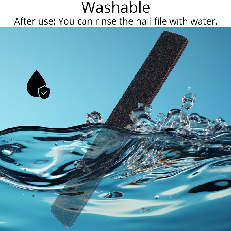 Nail Files, Professional Nail Files 100/180 Grit Nails File Double