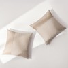 SINYASAN Set of 2 Fluffy Boucle Pillow Covers 24"x24", Oatmeal