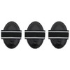 vidaXL Curry Combs 3 pcs - Black Steel Horse Grooming
