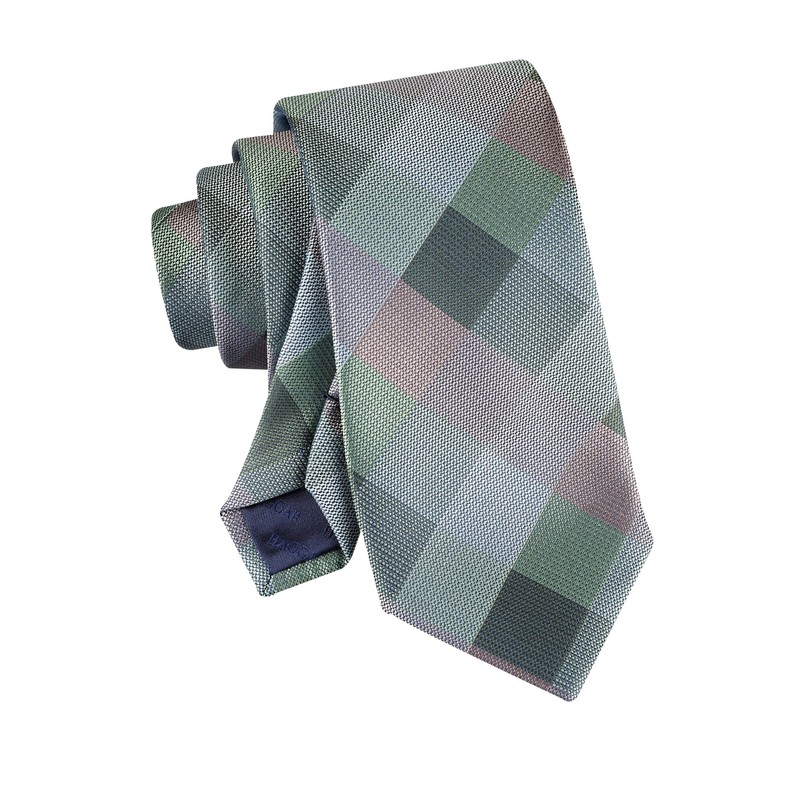 Haggar Men's Buffalo Check Pattern Self-Tie Necktie
