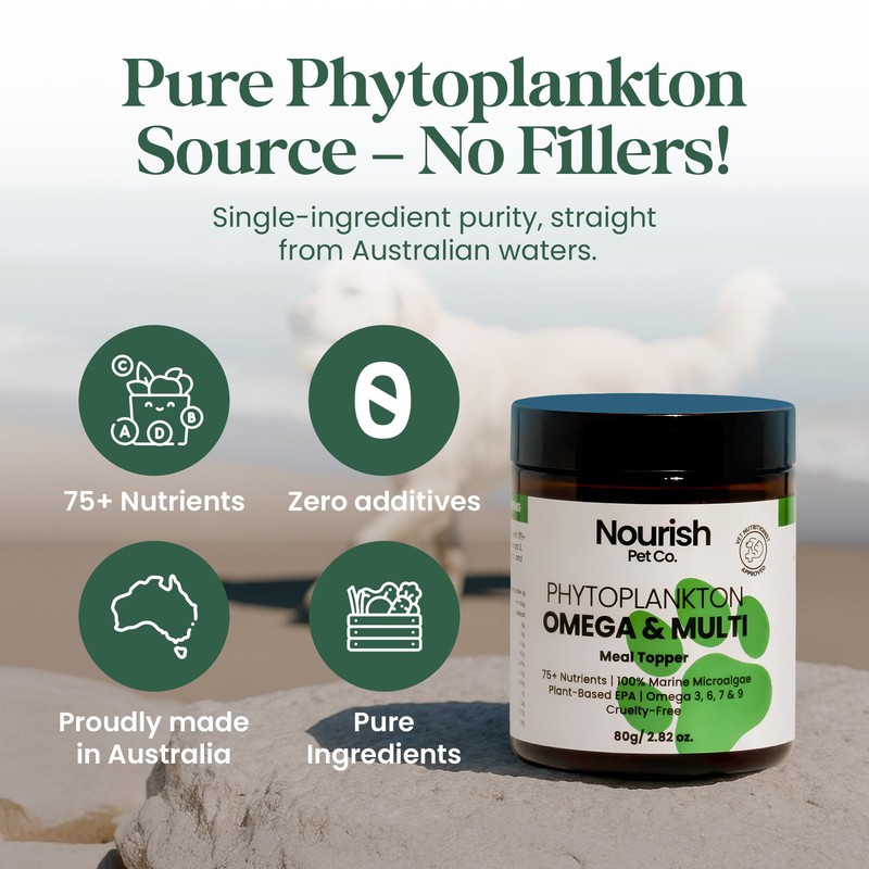 Nourish Pet Co. Phytoplankton Omega & Multi for Dogs &