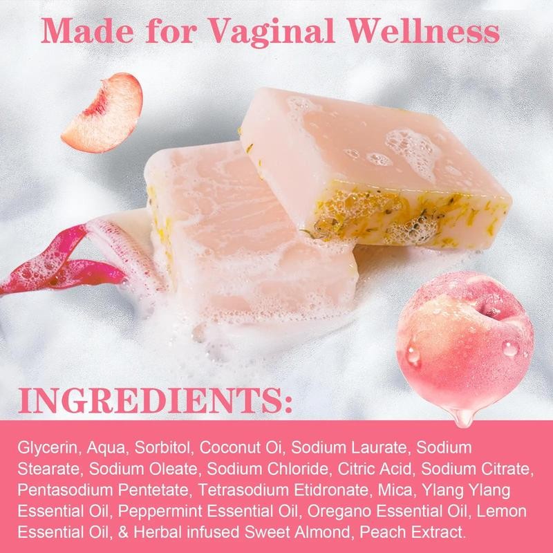 Peach-Scented Intimate Care Set, 2 Pieces – Moisturizing Oil &