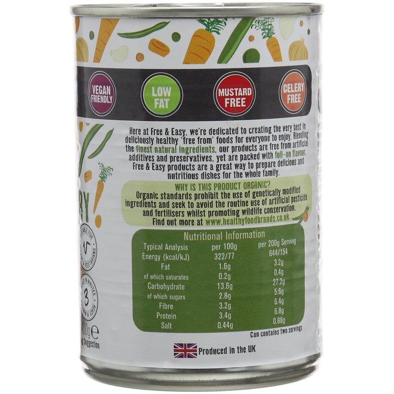 Free & Easy Organic Chick Pea and Vegetable Curry, 400