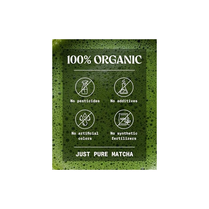 NaturaleBio Organic Ceremonial Grade Matcha Powder - 1oz