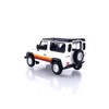 Mini GT 1/64 Land Rover Defender 90 Wagon, White (Left