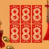 SM SunniMix 6Pcs Chinese New Year Red Envelopes Lunar New