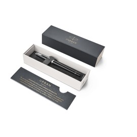 Parker Urban Fountain Pen | London Cab Black | Fine Nib with Blue Ink | Gift Box