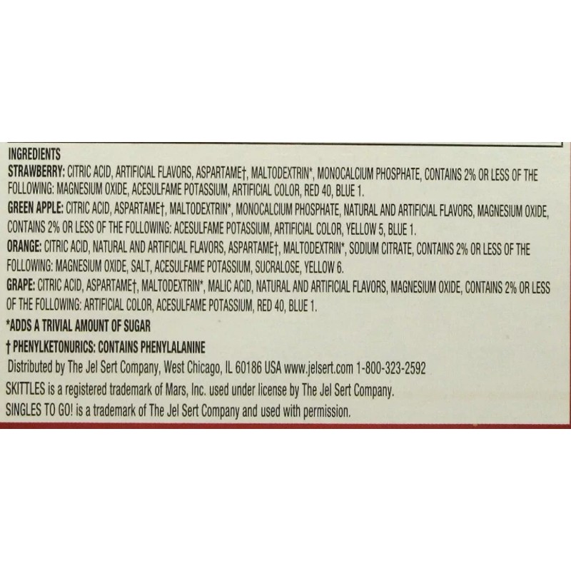 Skittles NEW! Skittles ~ 30 Sticks ~ Zero Sugar ~