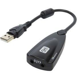 keepdrum USB-HA USB Audio Adapter with Microphone and Headphone Input