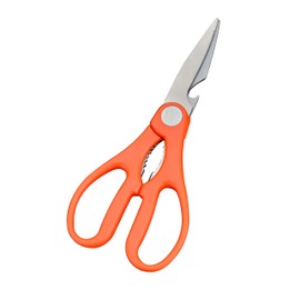 Edward Tools Heavy Duty Utility Scissors - 2mm Thick Ultra Sharp Steel Blades - Multi-use Shears with Bottle Opener, Peeler, nut Cracker - Craft and Kitchen Shears (1)