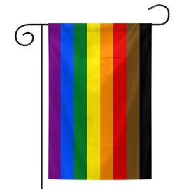 Rainbow Pride Vibrant Garden Flag 12 x 18 Inch, Double Sided, Vivid Color, Gay Pride Garden Flag for Yard Lawn Events Party Indoor And Outdoor Decoration
