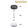 Wagner QuickClick® Felt Pads & Plastic Gliders Reversible 2 Sides