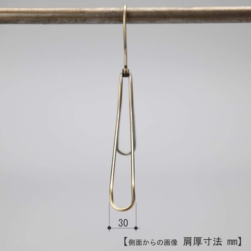 TAYA Men's Shirt Hanger TSW-2468BR-BN-42 W420mm Unrecessed Antique Gold/1 Piece
