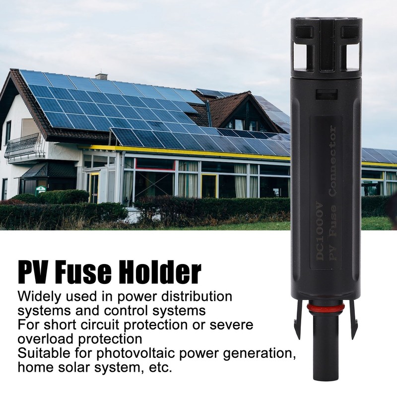 PV Inline Fuse Connector Galvanized Pure Copper Connection Terminal Solar