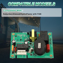 Fexhull Fan 50 Plus Circuit Board Fit for Atwood/Hydroflame, 12V DC Universal Ignitor Board with Fan Control
