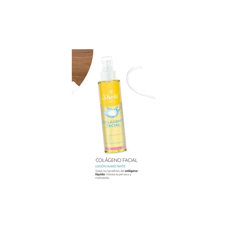 Sheló Nabel Loción Facial Con Colágeno, Hidratación Y Elasti