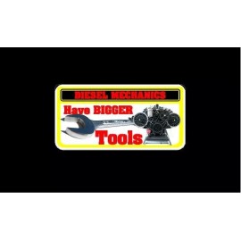 Unbranded/Generic 2 Diesel Mechanics HAVE BIGGER TOOLS Decals 2x4 inches for Matco tool box cart