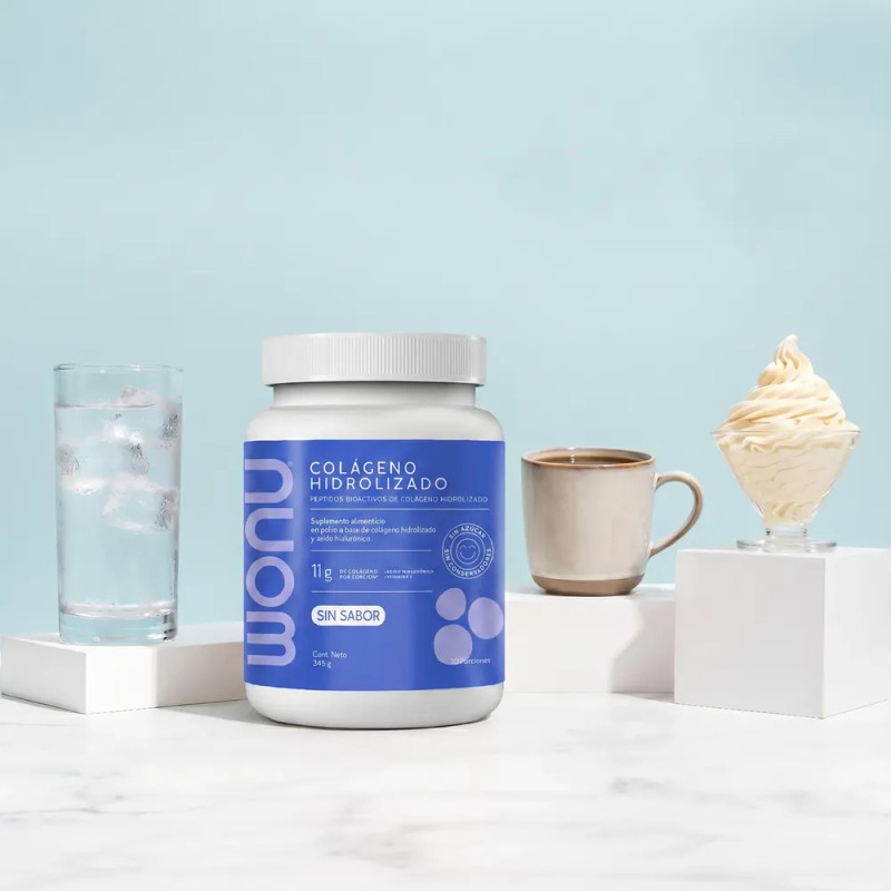 Wonu Colágeno Hidrolizado Sin Sabor 345g 30 Servicios Sfn