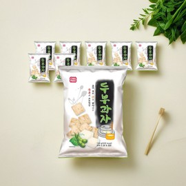 Tofu snack, tofu snack, low-calorie, savory nutritious snack for the elderly, 8 pieces of 100g / 두부과자 뚜부과자 칼로리 낮은 어르신 고소한 영양 간식 100g 8개 8개