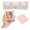 Recargable Espejo De Maquillaje Luz Tríptica Aumento 5x/10x