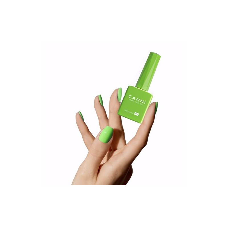 CANNI- Esmalte de uñas en gel verde lima pastel, 1