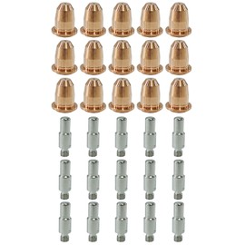 CTJCTJ S45 Plasma Cutting Torch Accessory Kit PR0110 Electrodes PD0116-08 Tips Consumables For Trafimet S45 Torch 30Pcs