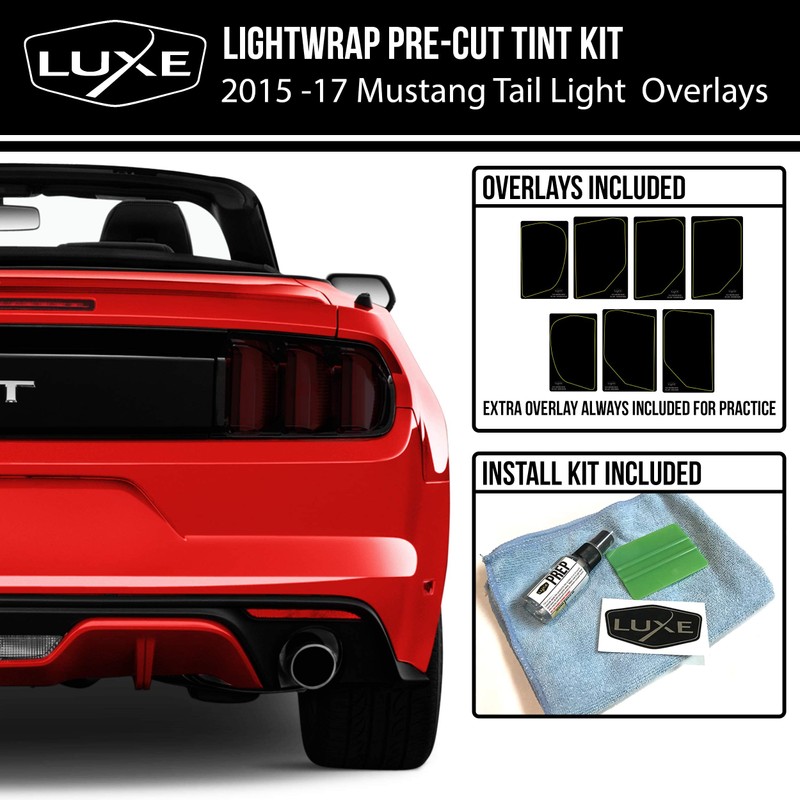 Luxe Auto Concepts 2015-17 Mustang/Shelby Tail Light Tint Kit (Mid