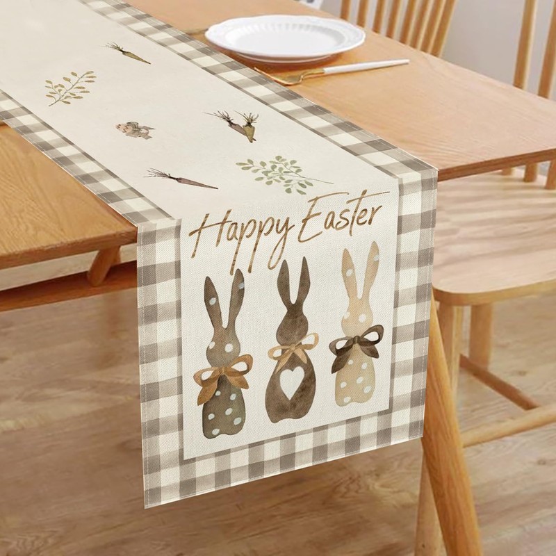 Easter Table Runner - 16x71 (40x180cm) Waterproof & Reusable -