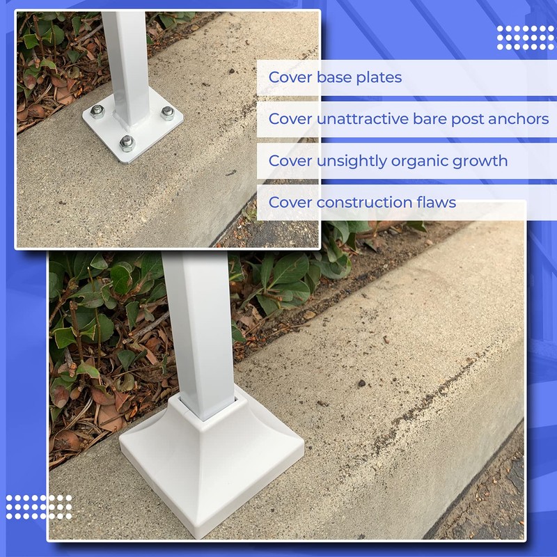 Deck Post Base Cover – Durable, Snap-Together Shoe Base Instantly