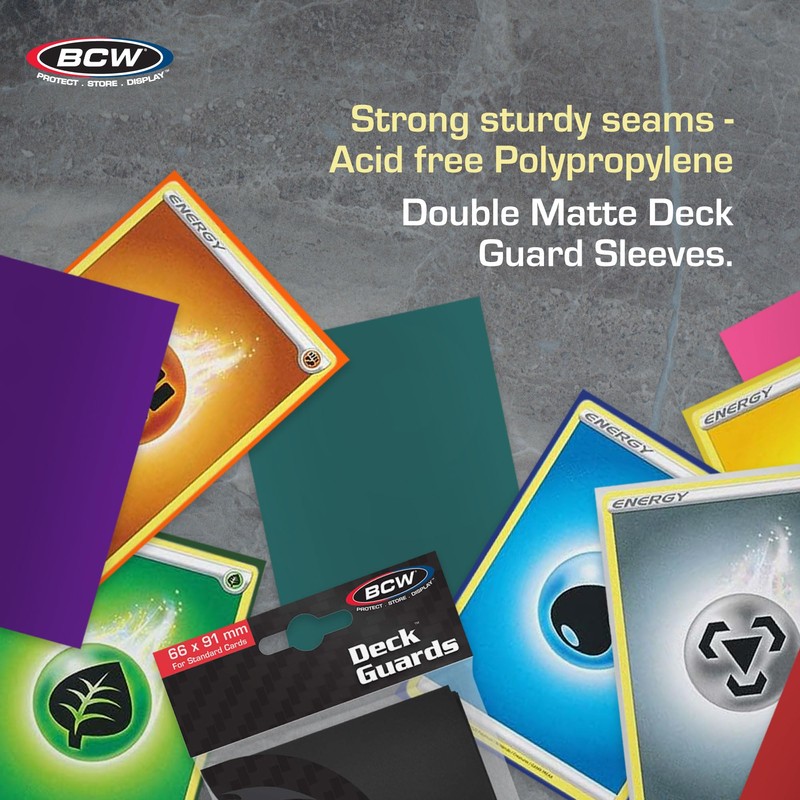 BCW 1000 Double Matte Deck Guard Card Sleeves | Assorted
