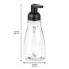 iDesign Refillable Foaming Soap Dispenser for Kitchen or Bathroom Vanity