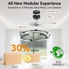 Franjulia Ceiling Fans with Lights and Remote, 20'' Low Profile