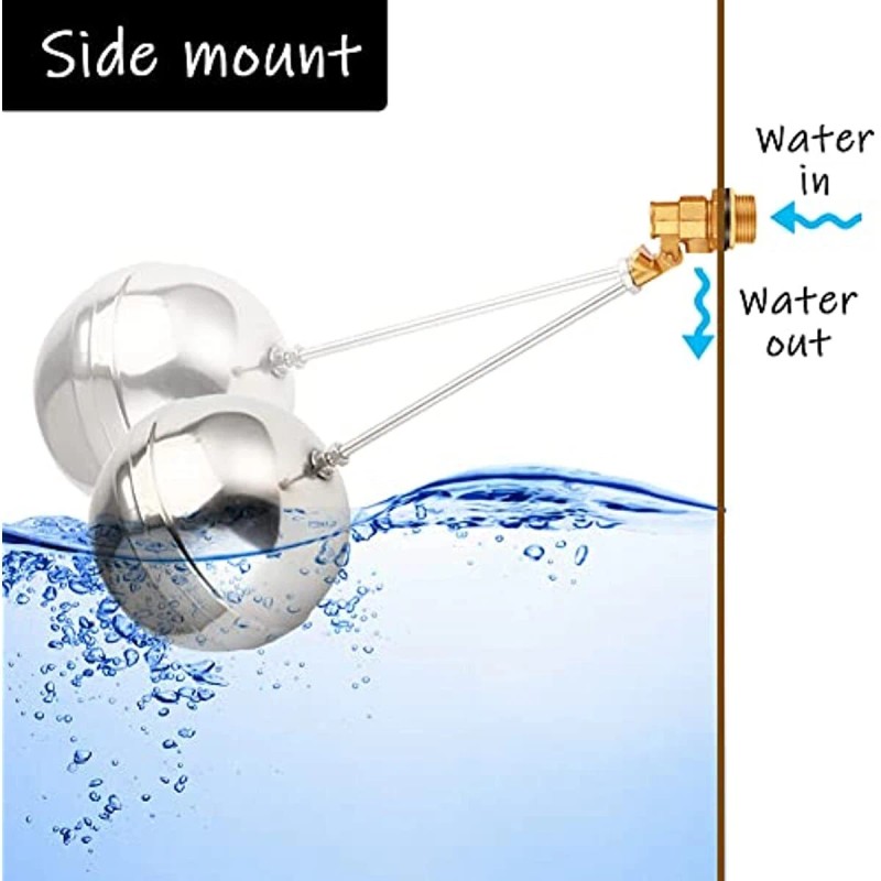 sashow Float Ball Valve DN20 Male Thread SS Floating Ball