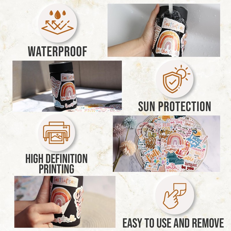 ZURRAM Christian Faith Vinyl Waterproof John 14:6 Bible Verse Quotes