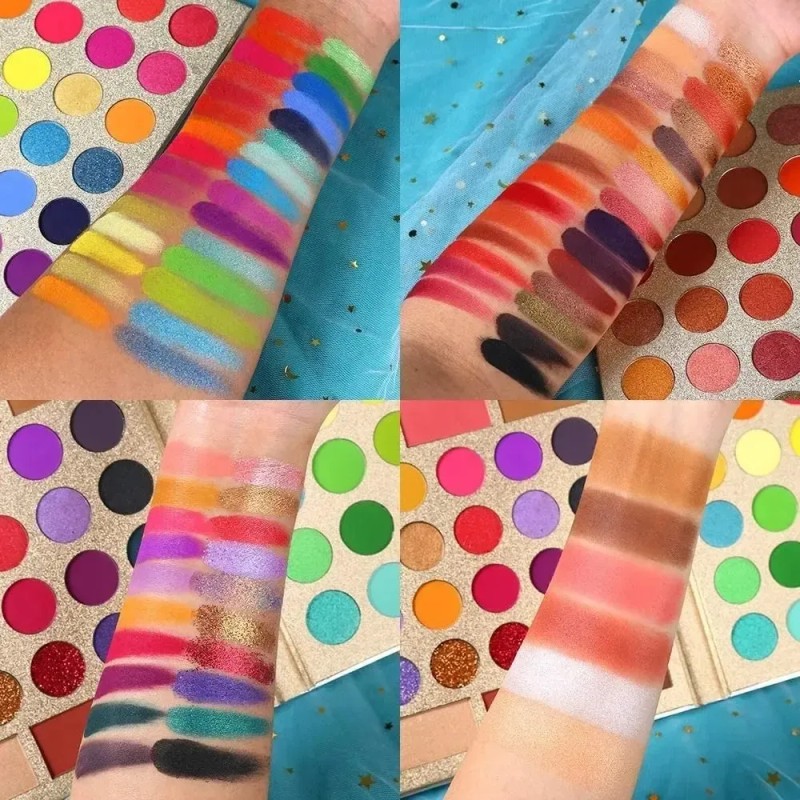 Paleta De Sombras Ojos Brillante Profesional Kit 86 Colores