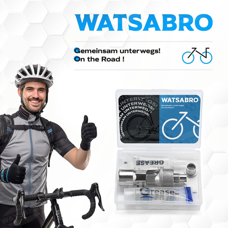 WATSABRO Crank Puller Bicycle 14 mm Key Universal Bottom Bracket