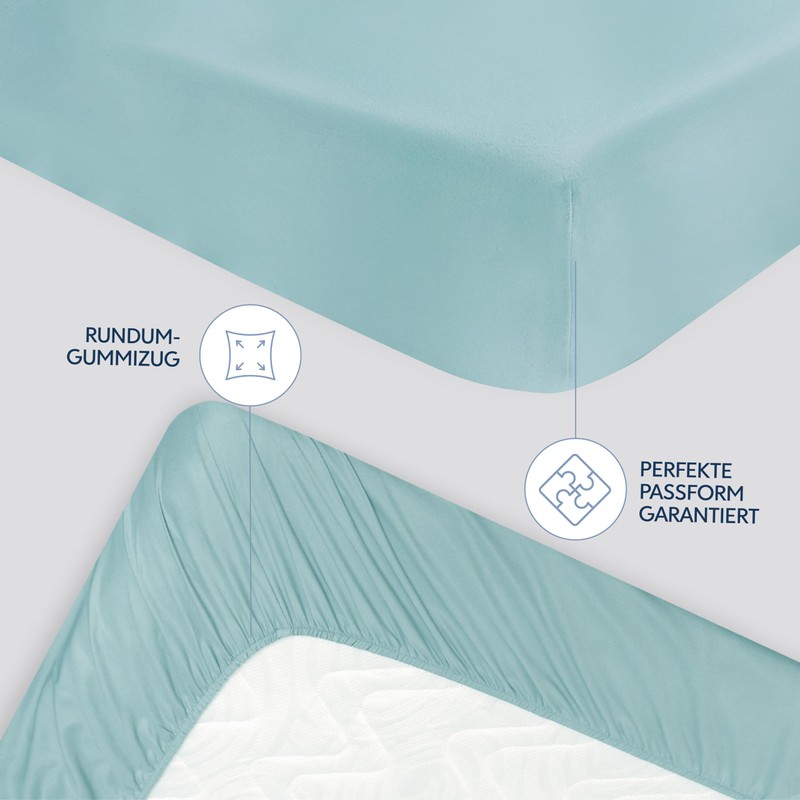 Dreamzie Fitted Sheet, 180 x 200 cm, High Bridge up
