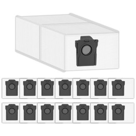 (15 Pack) P50 Pro Ultra Replacement Dust Bags Compatible With Mova P50 Pro Ultra/ P10 Pro Ultra/ P10 Ultra/ S20 Ultra Robot Vacuum with Self-Empty Station, Vacuum Bags, Replacement Dust Bags