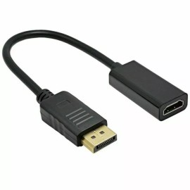 Unbranded Display Port DP to HDMI Cable Adapter Converter Audio Video PC HDTV 1080P 60Hz - Adapter Only ( 10 Inch)