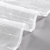 Laura Ashley Lehman 4 Panel Sheer Curtains with Rod Pocket,