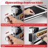 Goldblatt 13" Laminate Floor Cutter, Professional Vinyl Floor Cutter, Aluminum