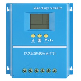 12V 24V 36V 48V Auto MPPT Solar Charge Controller Solar Panel Battery Intelligent Regulator with LCD Display for Solar Photovoltaic System 90A