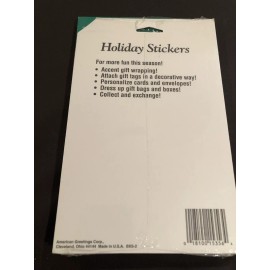 American Greetings Vintage Stickers American Greetings - Christmas Musical Instruments New & Sealed