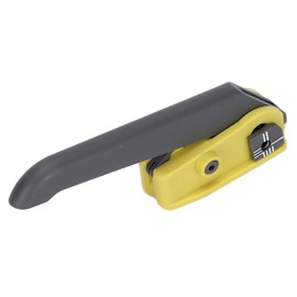 Optical Cable Stripper, Longitudinal Cable Cutter Ergonomic Handle Yellow Grey Adapter Serrated Walkwheel for Longutudinal Tenons Plastic Cable Sheaths(KMS-K)