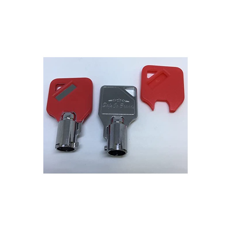 SafeCo Brands FEO-K1 Elevator Key Fire Service Red Keys 2-Red